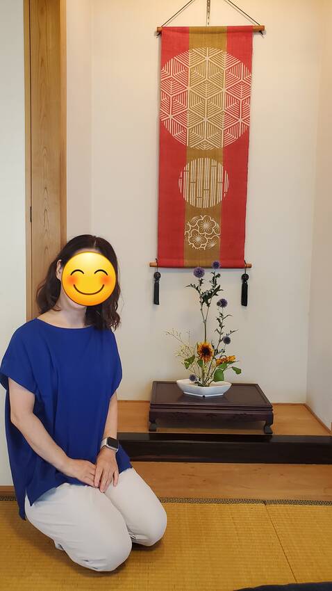 床の間に飾りました