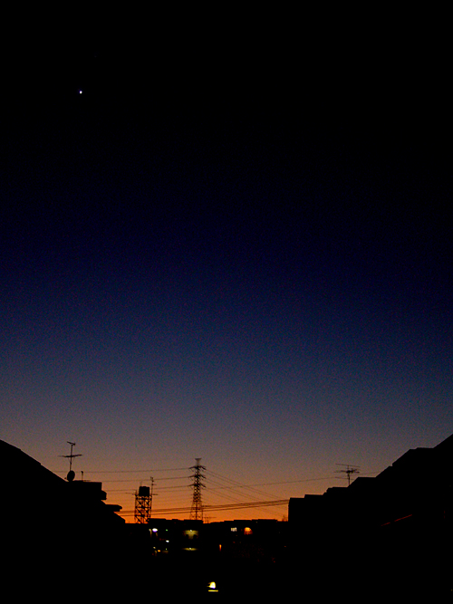 夕べの星････。