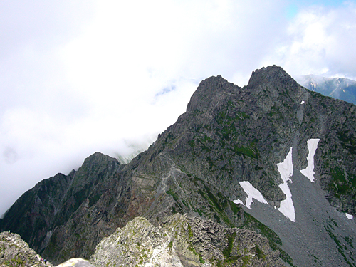 「北穂高岳遠望」