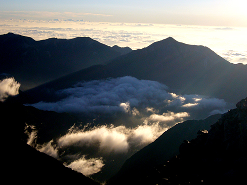 「奥穂高岳」登山日記−（雲海−...