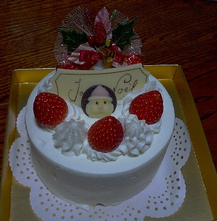 我が家のケーキ・・・。