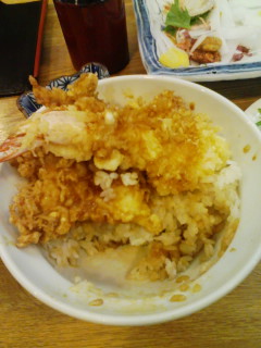 くたびれて天丼…。...