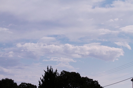朝の空・・・。