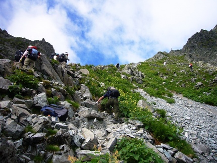 「奥穂高岳」での登山事故の目撃...