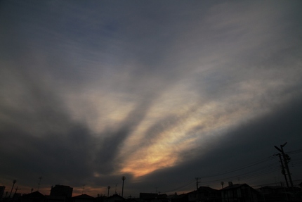 今日の朝の空・・・。