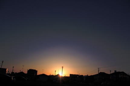 日の出前・・・。