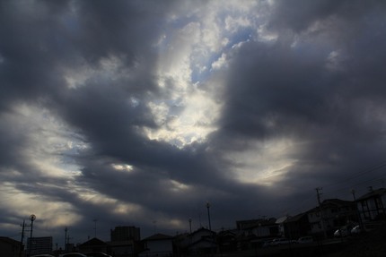 朝・・・。