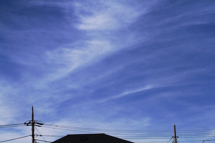 空を見ると・・・。