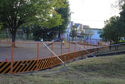 公園の工事・・・。