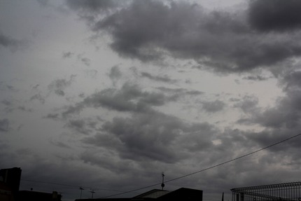 今日の朝の空は・・・。