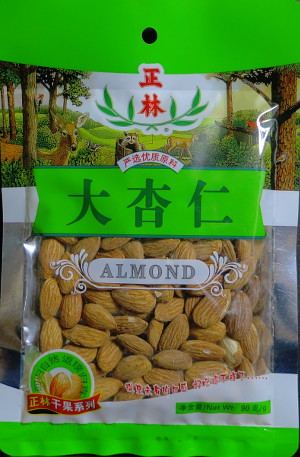 中国のアーモンド・・・。