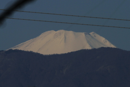 今日の富士山。