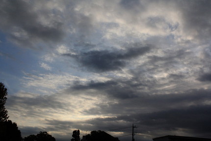 曇り空・・・。