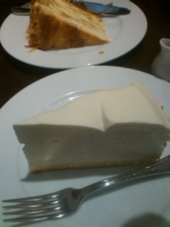 コンサートの前にケーキ