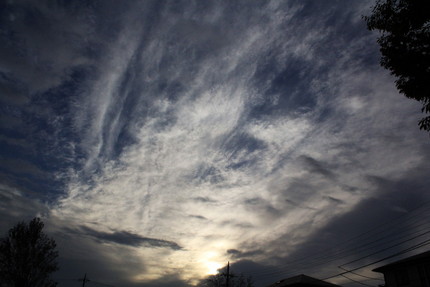 今日の空は・・・。