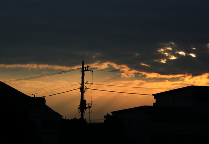 朝焼け・・・。