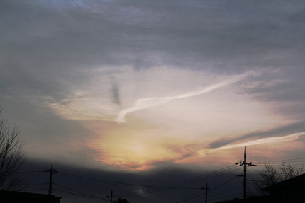 凄い龍の雲・・・。