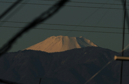 前の丹沢山系で頭のところだけで...