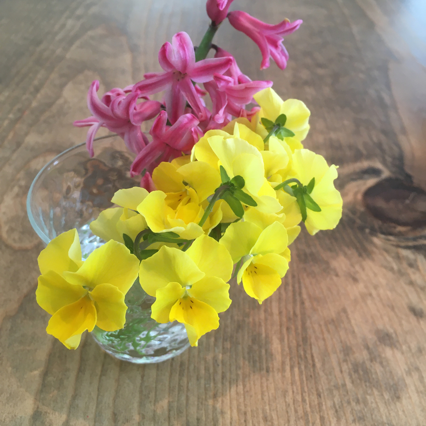 今週のテーブルの花
