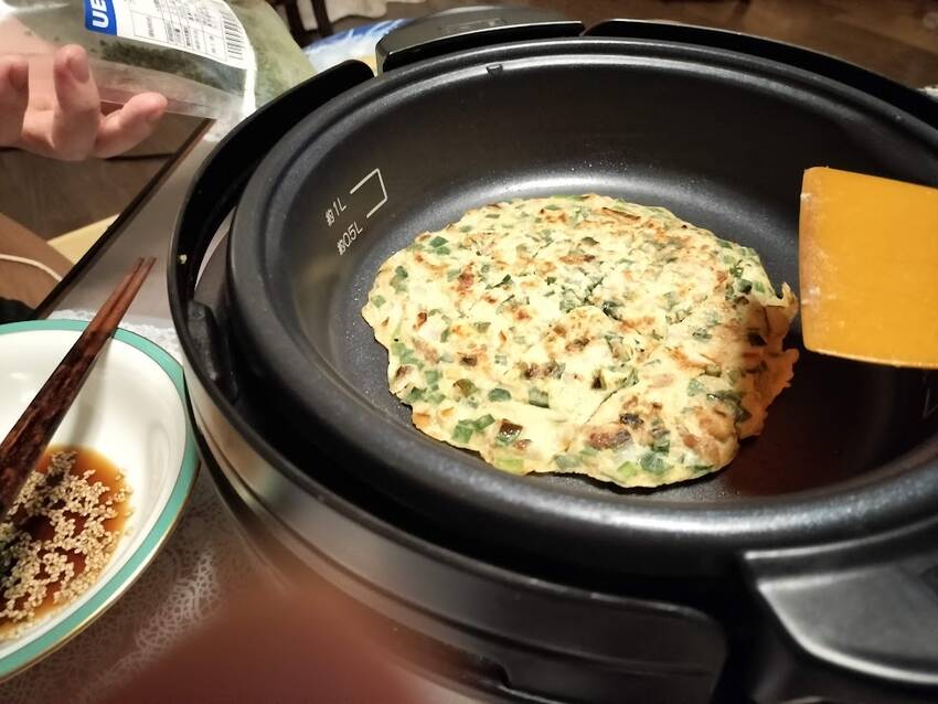 HPで焼きながら 熱々を はふ...