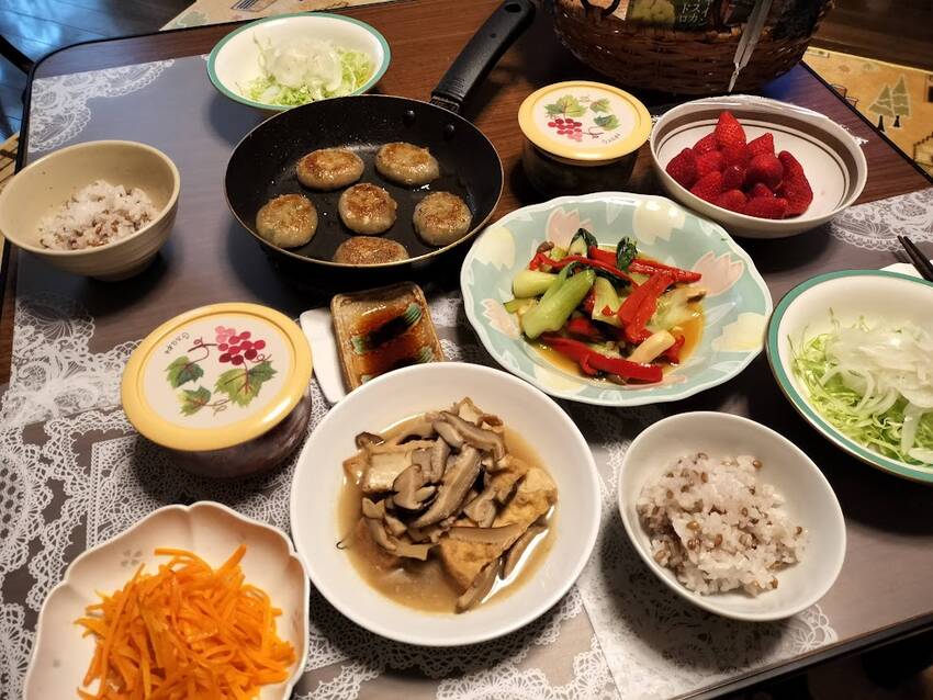 夕飯 の おかず ★ニラ饅頭 ...