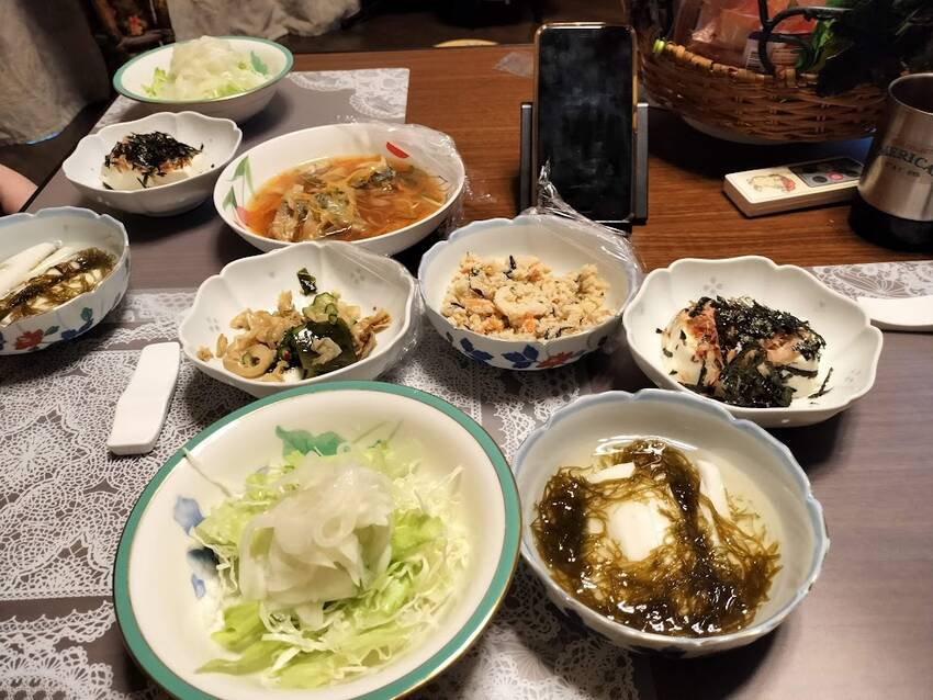 夕飯 の おかず ★長芋もずく...