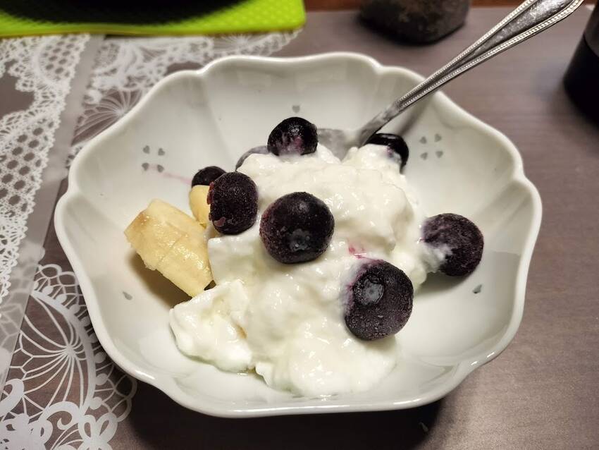 夕食後 デザート ★バナべリヨ...