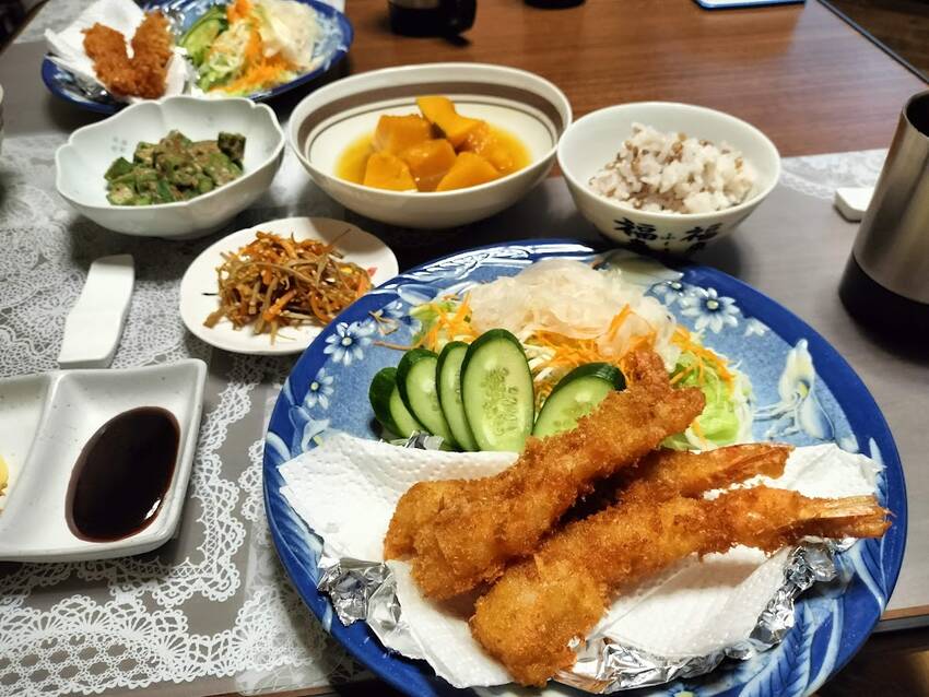 夕飯 の おかず★エビフライ(...