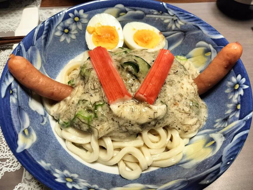 昼食 ネバトロ冷うどん冷やしう...