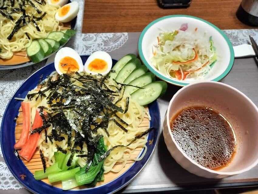 昼食 つけ麺あっさり豚骨魚介ス...