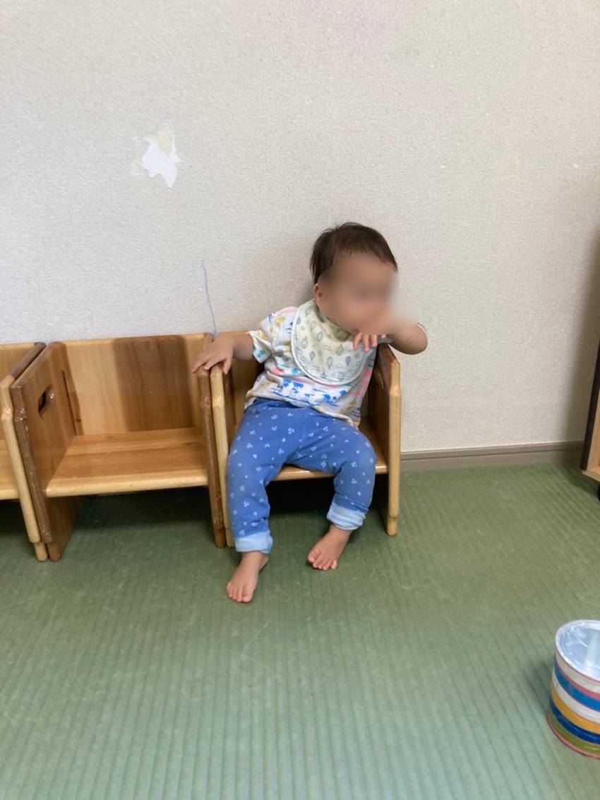 水遊び後のまったりタイム☺️