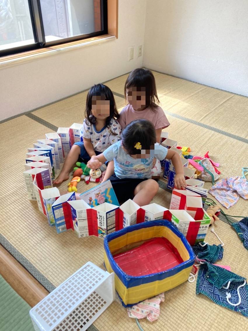 丸くしたら、おうちごっこもでき...