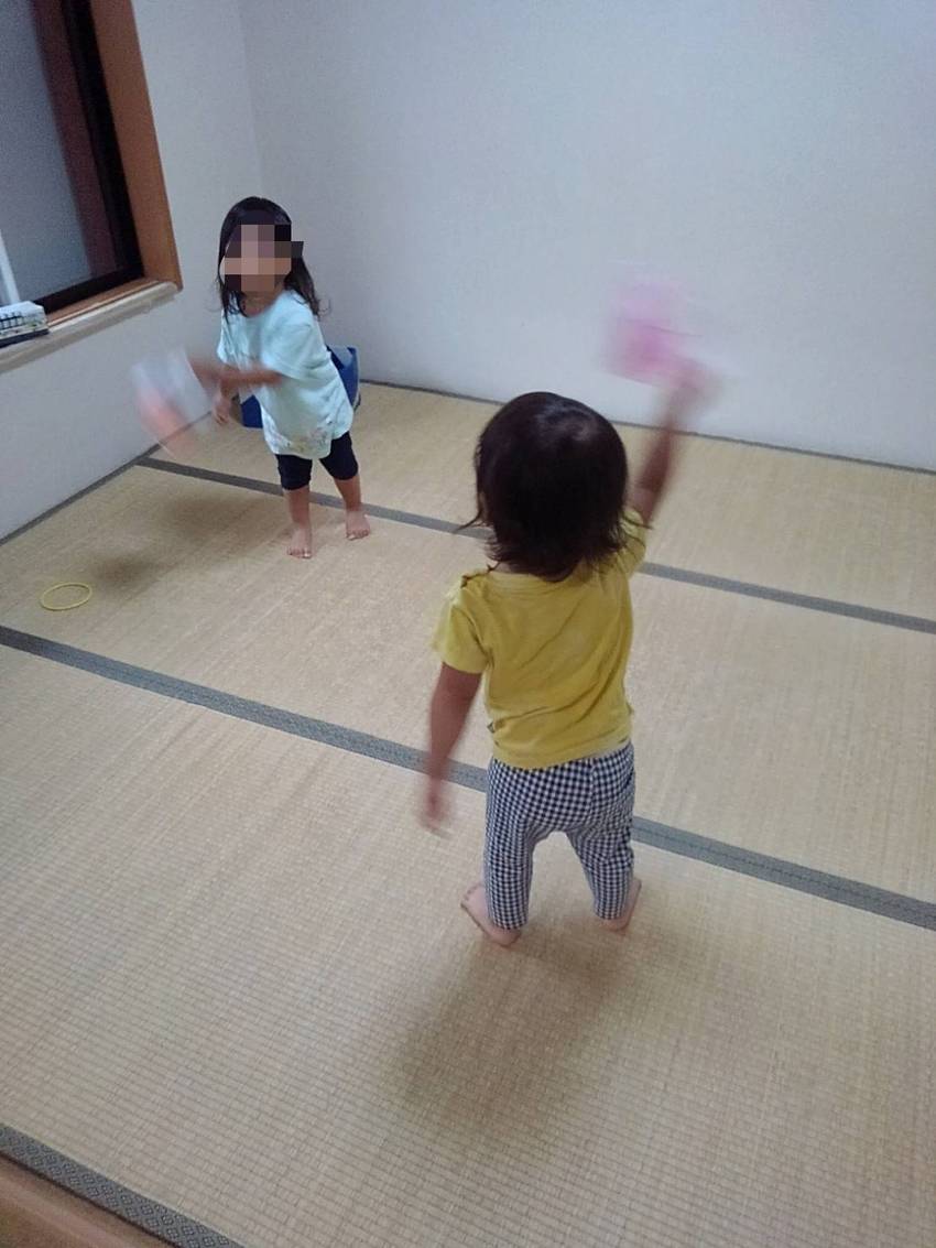 風船投げるよー!