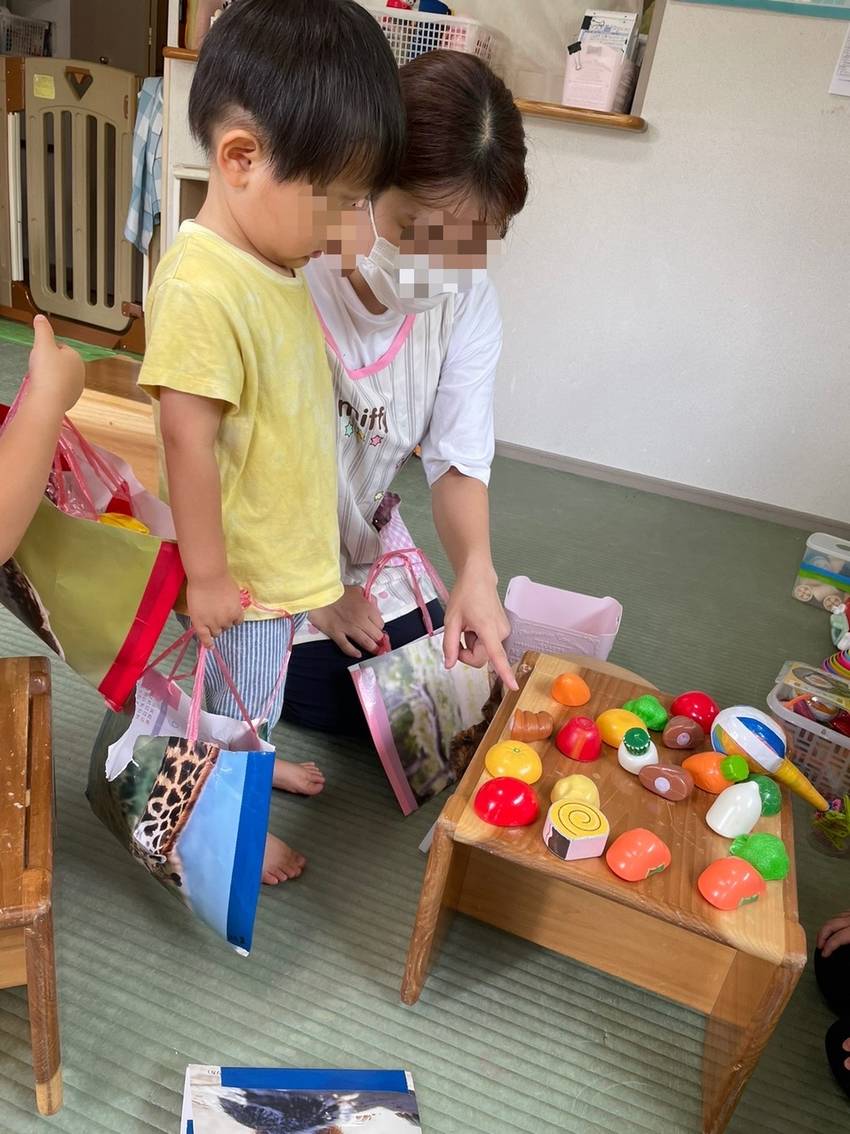 先生と一緒にお買い物 どのお野...