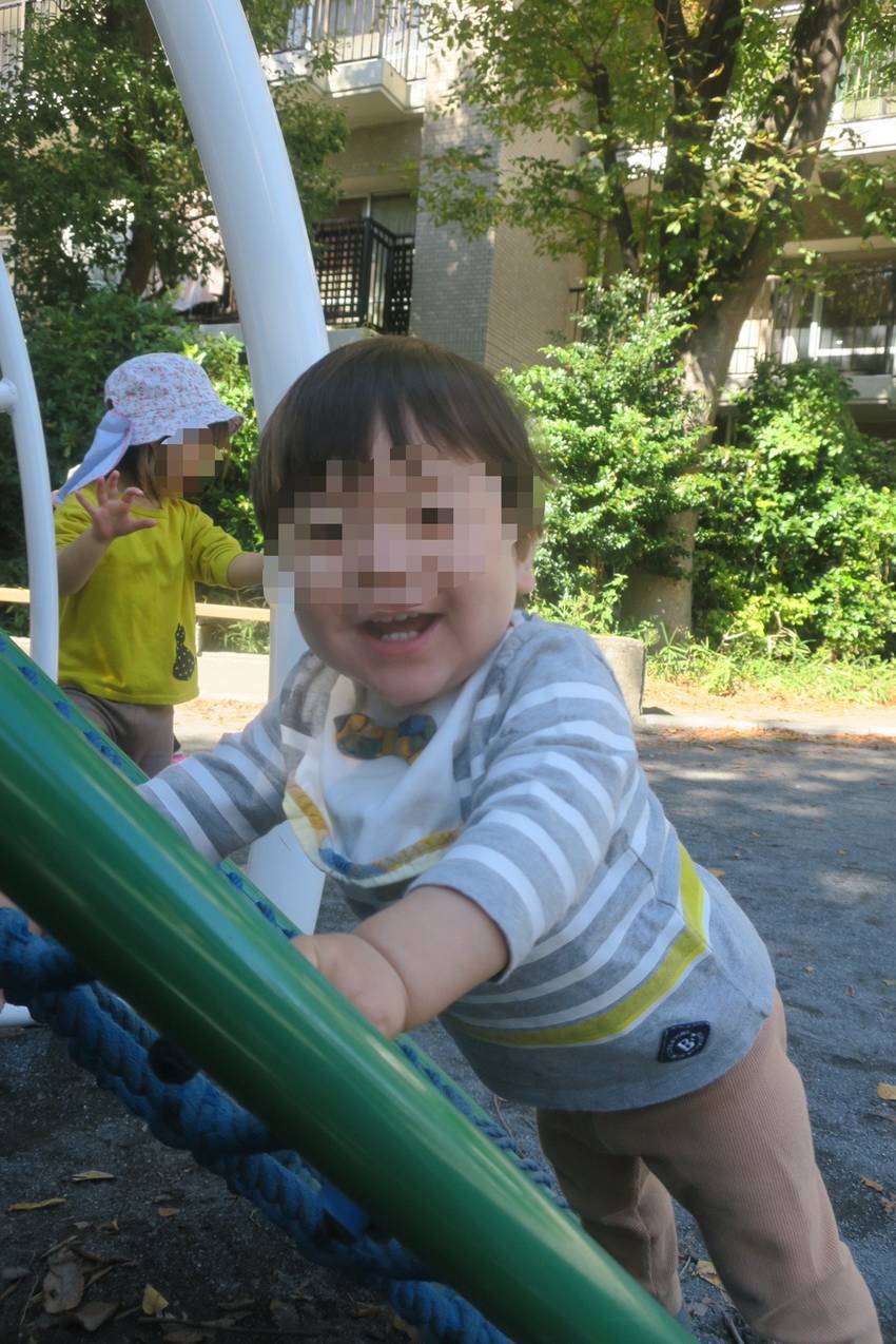 少しだけ登れて嬉しそう!