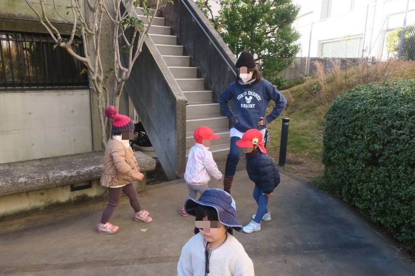 こちらは出発前のひとコマ。 寒...