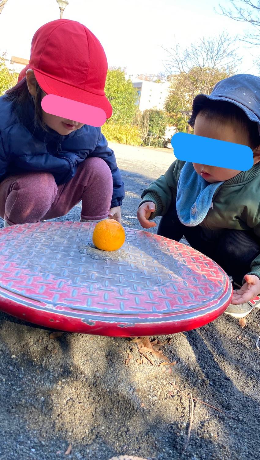 🐳ちゃんと一緒に、 くるくる回...
