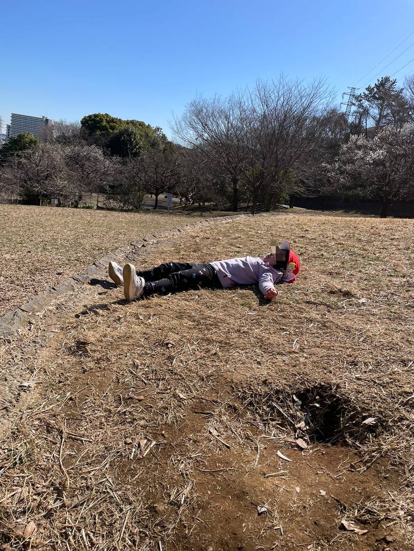 「休憩しよう!」と気持ちよさそ...