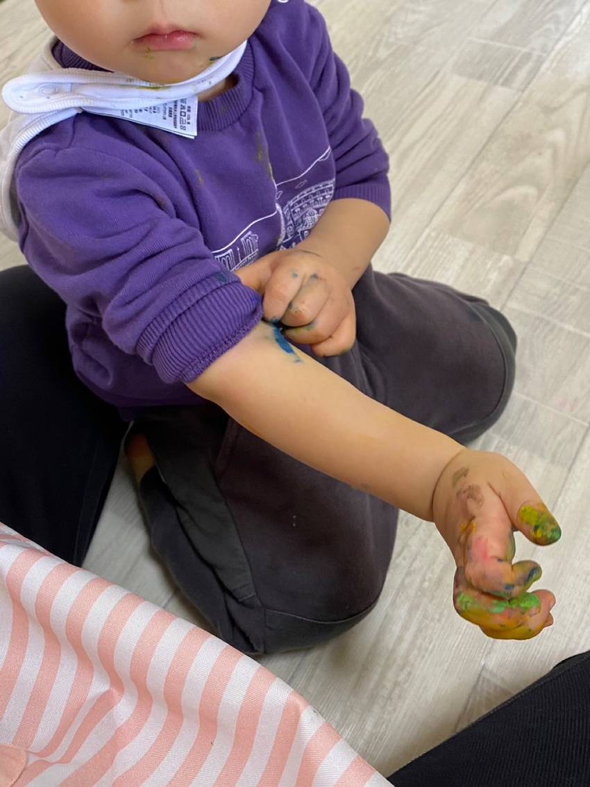 袖をおろそうと思ったら 腕にも...