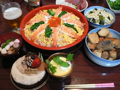 桃の節句のごちそう