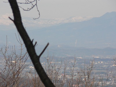 鐘撞堂山から高崎白衣観音