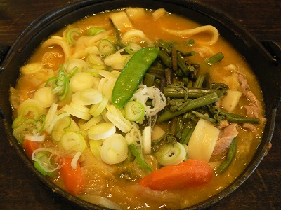 暑いときに小作の豚肉ほうとうは...