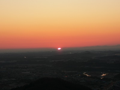 鐘撞堂山からご来光2012.1...