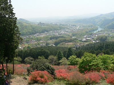 金尾つつじ山から寄居町を眺望す...