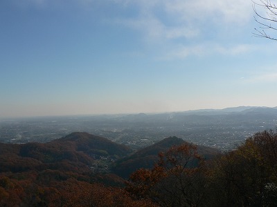 晩秋の鐘撞堂山からの眺め