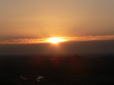 鐘撞堂山からご来光2012.1...