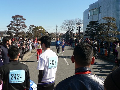 駅伝ゴールお疲れさまです
