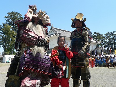 小田原北條五代祭りに遠征の甲冑...