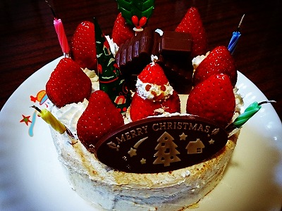 クリスマスは手づくりケーキで