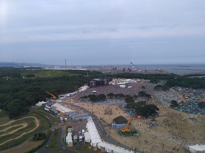 大観覧車からのROCK IN ...
